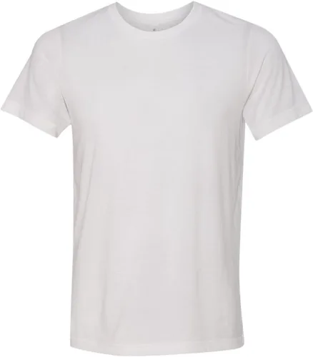 Vista 303 de Bella Canvas 3413c para hombre (1) Triblend verde + (1) Triblend rojo