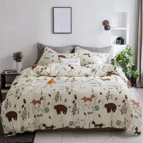 Vista 13 de Houseri Juego de funda de edredón de tamaño individual a cuadros azul claro y blanco para niños, juego de cama azul bebé para niños y niñas, juego