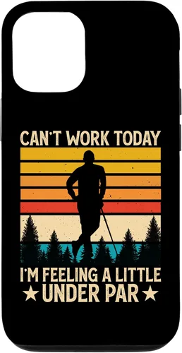 Vista 4 de iPhone X/XS Can't Work Today I'm Feeling A Little Under Par - Funny Golf Case