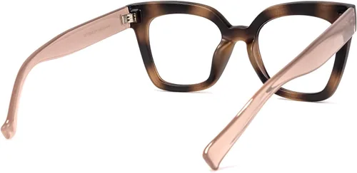 Vista 22 de Zeelool Gafas de luz azul para mujer de moda de tira cuadrada de moda gafas de computadora gafas antifatiga ocular Malcolm JGA000269-22B
