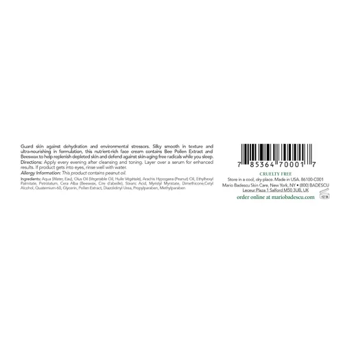 Vista 2 de Mario Badescu Crema hidratante facial de noche, crema facial nutritiva antiarrugas, infundida con nutrientes vitales para una hidratación intensa