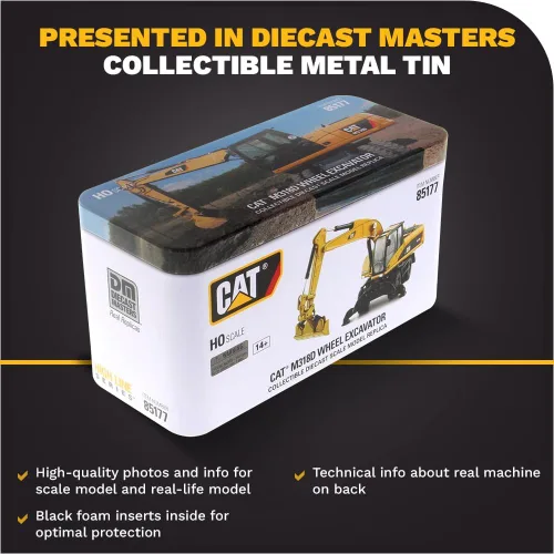 Vista 6 de Diecast Masters Excavadora de ruedas Caterpillar M318D HO Series Vehículo