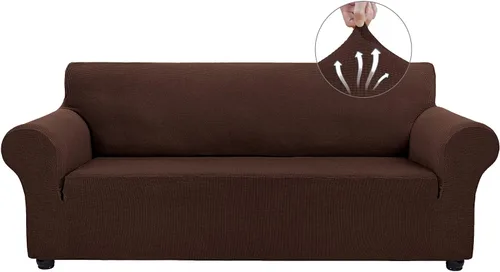 Vista 12 de Asnomy Fundas de sofá para sofá de 2 cojines, fundas elásticas para sofá biplaza, protector de mascotas, fundas de muebles para perros y gatos, tela