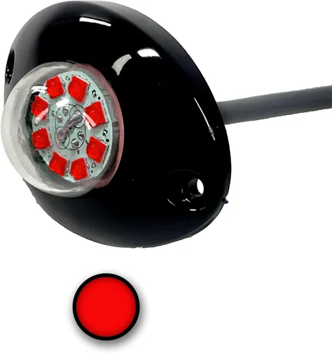 Vista 9 de Kit estroboscópico LED de perfil bajo de alta intensidad de 24 W, luz de advertencia de emergencia para camiones y automóviles, universal, 1 paquete