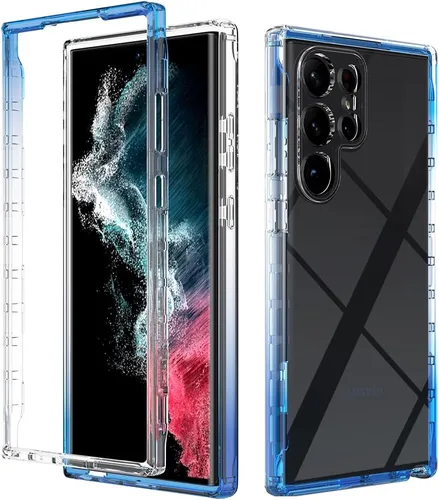Vista 123 de Pzwoxukhov Funda para Xiaomi Poco M3 M2010J19CG M2010J19CI Caso, alta transparencia, color degradado, funda de absorción de impactos anticaída