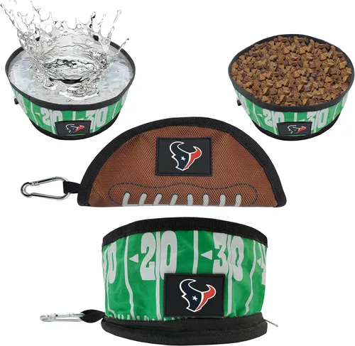 Vista 31 de Pets First NFL - Tazón plegable para mascotas