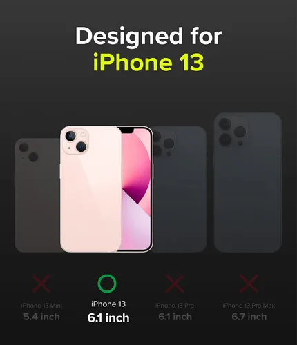 Vista 2 de Ringke Onyx - Funda compatible con iPhone 13, silicona flexible extremadamente resistente, tipo TPU a prueba de golpes, cubierta de protección