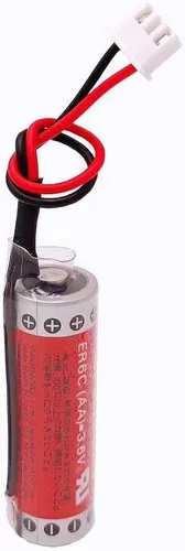 Vista 2 de 4 unids 3.6 V ER6C AA PLC batería 1800 mAh para MAXELL FX F2-40BL PLC con enchufe blanco batería de litio no recargable