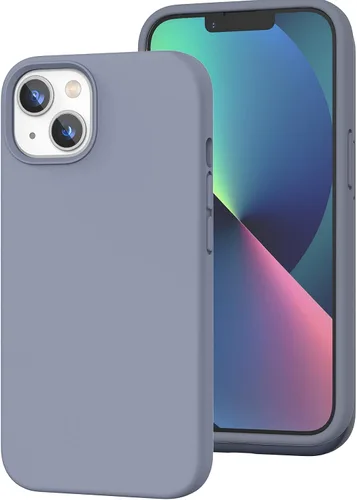 Vista 80 de Funda de silicona líquida compatible con iPhone 12 Pro Max 6.7 pulgadas, funda de gel de protección completa con forro de microfibra, funda