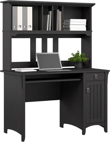 Vista 12 de Bush Furniture Salinas Mission escritorio con gabinete, Madera