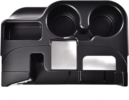 Vista 5 de PIT66 Soporte para taza de consola central, compatible con Dodge Ram 1500 2500 3500 2003-2012 negro mate 6L3Z-18264A01-B