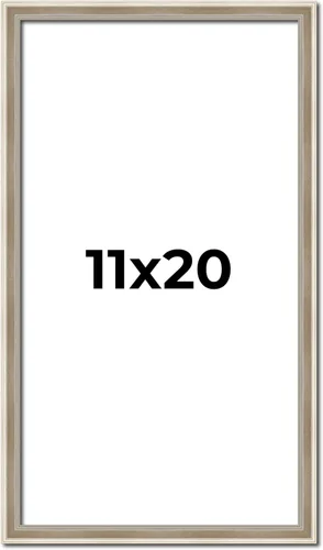 Vista 17 de Poster Palooza Marco de madera tradicional de 11 x 20 pulgadas con plexiglás acrílico UV, parte trasera de tablero de espuma y accesorios incluidos