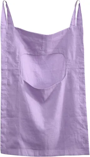 Vista 10 de Amazhiyu 100 % lino para colgar en la puerta de la ropa sucia, 19 x 27 pulgadas (negro)