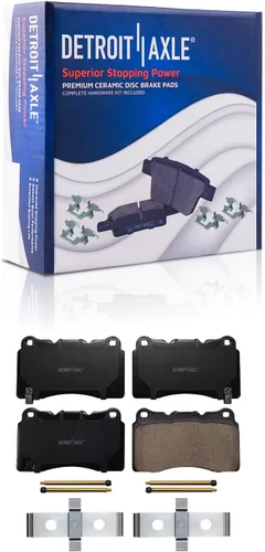 Vista 48 de Detroit Axle - Kit de freno delantero para Dodge Ram 1500 Durango Dakota Chrysler Aspen Dakota Driver Side Disco Freno Pinza de freno de cerámica