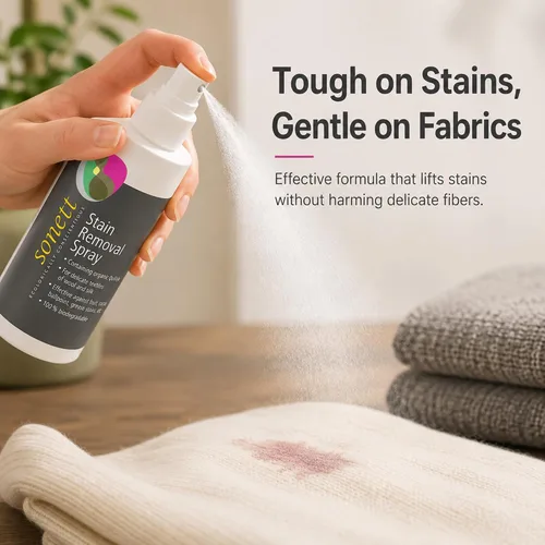 Vista 3 de Sonett Spray quitamanchas para ropa, seguro para lana y seda, 3.4 onzas líquidas, 6