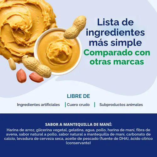 Vista 5 de N-Bone Palitos de dentición para cachorros, sabor a mantequilla de maní, bolsa de 3.74 onzas