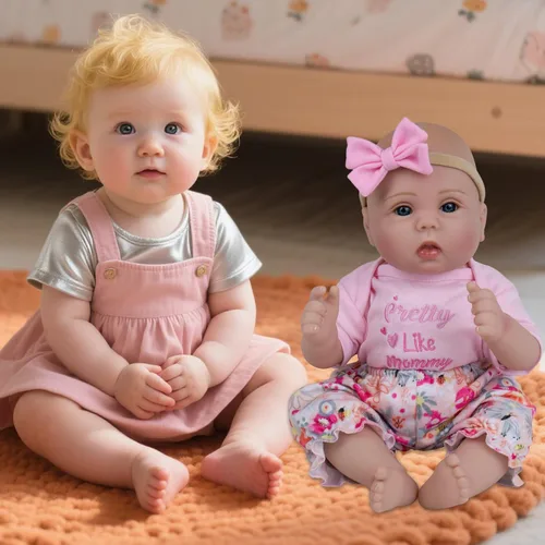 Vista 9 de Milidool Muñecas bebé realistas renacidas para niñas - Muñeca de recién nacida realista de 18 pulgadas, lindo regalo para niños de 3 años