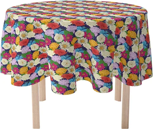 Vista 7 de Fabric Textile Products, Inc. Camino de mesa, 100% algodón, 16x72, zorros dibujados a mano