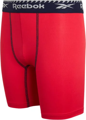 Vista 5 de Reebok Ropa interior para niños Calzoncillos tipo bóxer de rendimiento de pierna larga (paquete de 3)