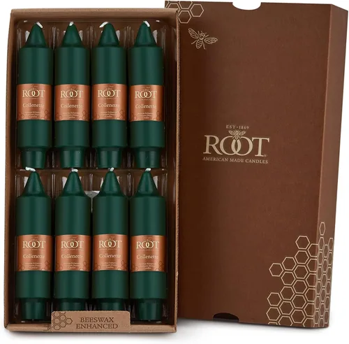 Vista 32 de Root Unscented Smooth Collenette Candles, Willow, 5", 8-Count Sauce