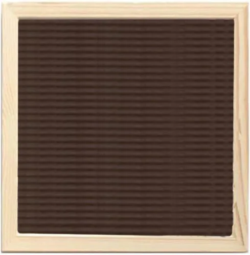 Vista 16 de Tablero de mensajes de madera, tablero de letras de fieltro, panel de mensajes de 10 x 10 pulgadas con 170 calcomanías de letras, para decoración