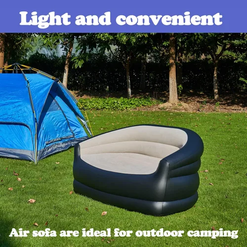 Vista 4 de Sofá inflable de aire, silla inflable para exteriores y sala de estar
