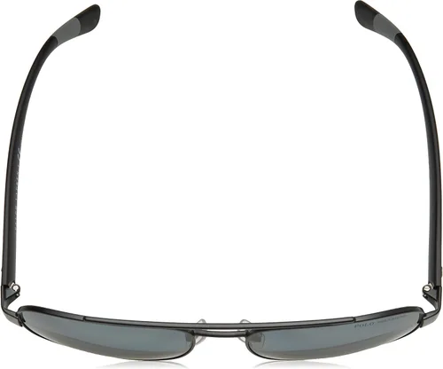 Vista 4 de Polo Ralph Lauren PH3119 - Lentes de sol cuadrados de metal para hombre negro mategris polarizado 2283in negro mategris polarizado