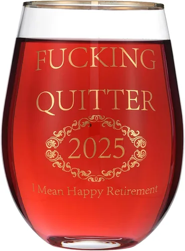 Vista 2 de Regalos de jubilación 2024 para mujeres, hombres, mamá, papá, tía, tío amigo, jefe, compañero de trabajo jubilado, regalo de 15 onzas, vasos de vino