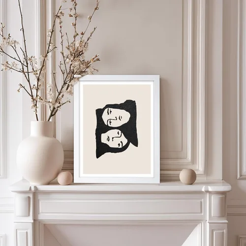 Vista 46 de Poster Master Faces Poster - Retro Women Print - Portrait Art - Sketch Illustration - Abstract Artwork - Woman Design - Chic Boho Design - Great