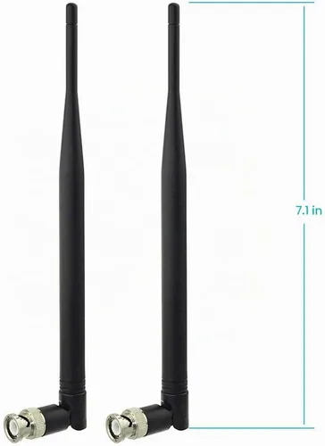 Vista 4 de Bingfu Antena receptora de micrófono inalámbrico UHF 400 MHz-960 MHz BNC Antena macho (paquete de 2) para sistema de micrófono inalámbrico, receptor