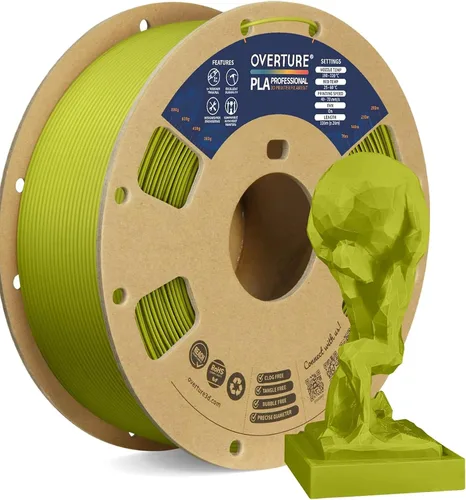 Vista 33 de Overture PLA Plus (PLA+) Filamento de 1/16 pulgadas, dureza mejorada con rollo PLA, con superficie de construcción 3D de 7.87 × 7.87 pulgadas, PLA