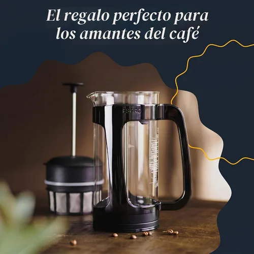 Vista 4 de ESPRO P3 Cafetera de prensa francesa, 18 oz, negro, prensa de filtro doble