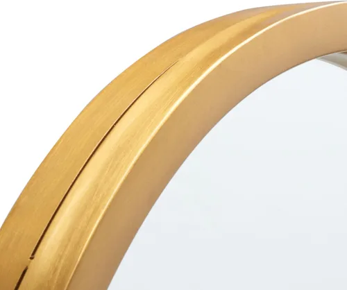 Vista 3 de Safavieh Home Collection Sarada - Espejo de pared decorativo con estante semicírculo dorado y blanco