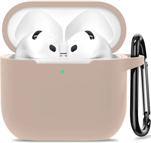 Vista 16 de Funda para AirPods 4, funda de silicona compatible con Apple AirPods de 4ª generación, color rojo