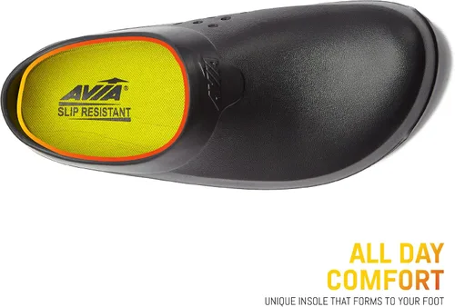 Vista 4 de Avia Flame - Zuecos antideslizantes para hombre, zapatos antideslizantes para servicio de alimentos, zapatos antideslizantes para restaurante