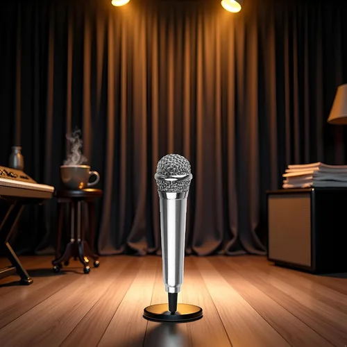 Vista 6 de Mini micrófono de canto plateado para teléfono karaoke micrófono de condensador de 0.138 in micrófono mini micrófono de mano para teléfono móvil