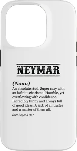 Vista 17 de Neymar - Definición de nombre Frase divertida - Funda personalizada para iPhone 17 para hombre