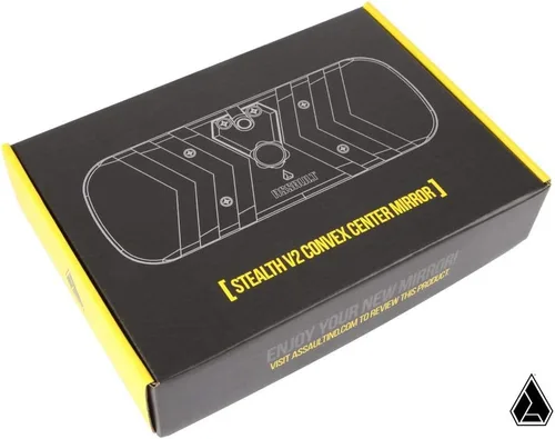 Vista 3 de Assault Industries 101005 cm01013 Negro 2" Stealth Series Convexo espejo retrovisor