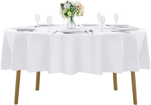 Vista 76 de Mantel rectangular de tela de poliéster lavable de 60 x 120 pulgadas, para decoración de bodas, fiestas, comedores, banquetes
