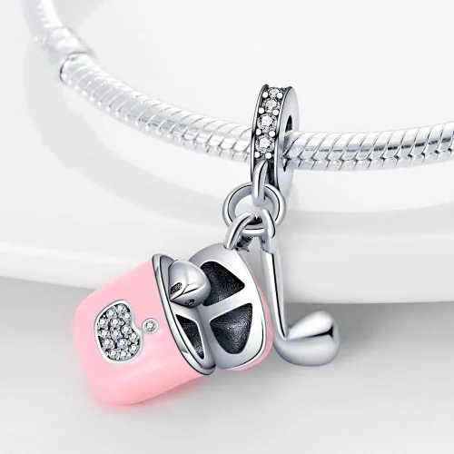Vista 170 de LNQOBU Happy Life - Colgante para pulseras de abalorios, plata de ley 925 para mujer (con un espaciador de cuentas)