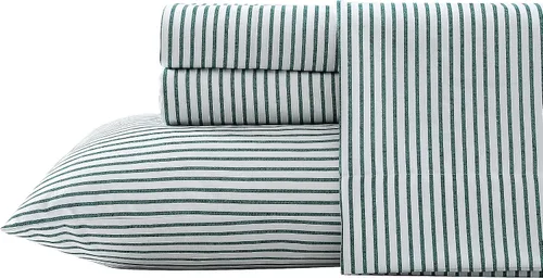 Vista 11 de Nautica - Juego de sábanas King, juego de ropa de cama de franela cepillada, artículos esenciales para habitación suaves y acogedores