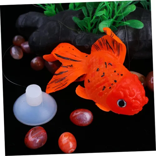 Vista 7 de PRETYZOOM Decoración de acuario de peces artificiales flotante imitación Goldfish Night- Tank Landscape