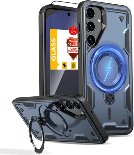 Vista 60 de Funda magnética para Google Pixel 9A compatible con cargador inalámbrico MagSafe, para Pixel 9A, funda de teléfono integrada de 360 °, con 2
