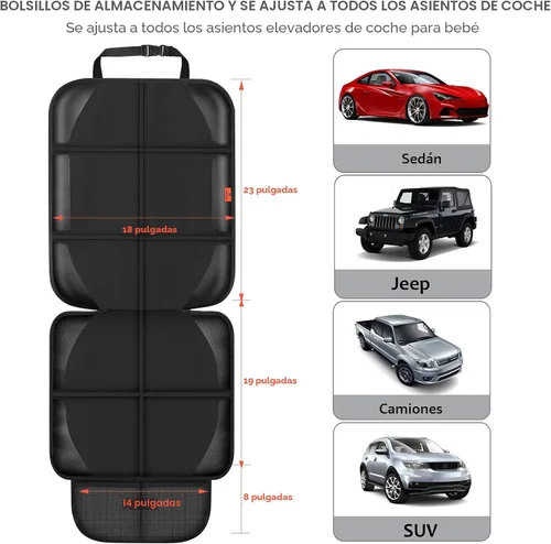 Vista 2 de XHYANG Protector de asiento de automóvil, protectores de asiento de automóvil para bebé, impermeable, duradero, tela 600D para niños, funda para 1