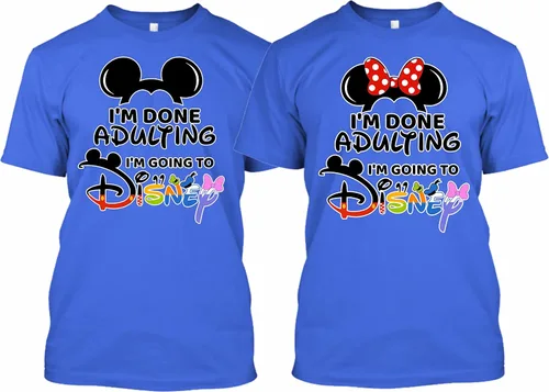 Vista 3 de Family Vacation IM Done Adulting Lets go to D.isneyland Mini Best Trip Custom Tees Shirts