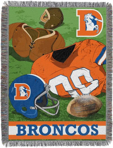 Vista 55 de Northwest NFL Woven Tapestry Wall Hanging, 48 x 60 Inches, Officially Licensed, Decorative Fringes