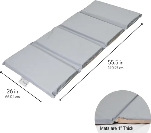 Vista 2 de Children's Factory Alfombrillas para siesta de 1 pulgada de grosor para niños pequeños para preescolares y guarderías, cómoda y suave, almohadilla