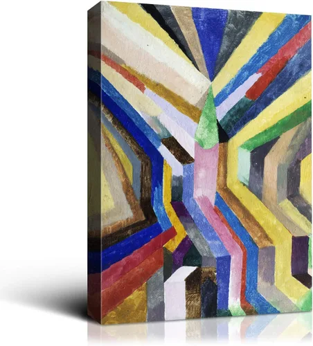 Vista 31 de Denzoer - Lienzo decorativo para pared, pintura abstracta, decoración de pared, pintura contemporánea con envoltura de galería, ilustraciones