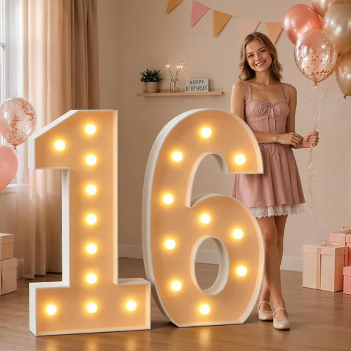 Vista 16 de imprsv Letras grandes de marquesina, letras iluminadas de 3 pies y letrero