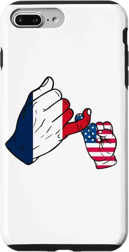 Vista 9 de iPhone XR Parent and child France USA family Case